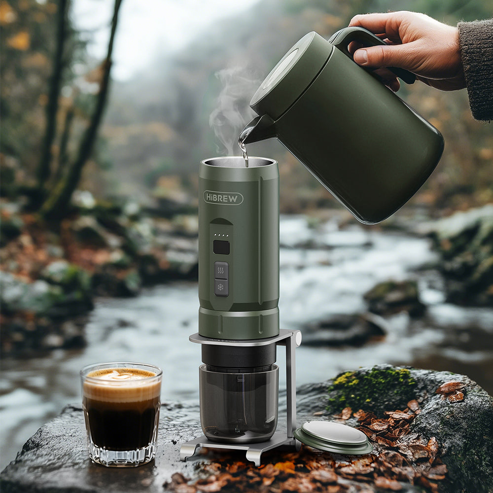 Hiking with HiBREW Portable Coffee Maker H4C